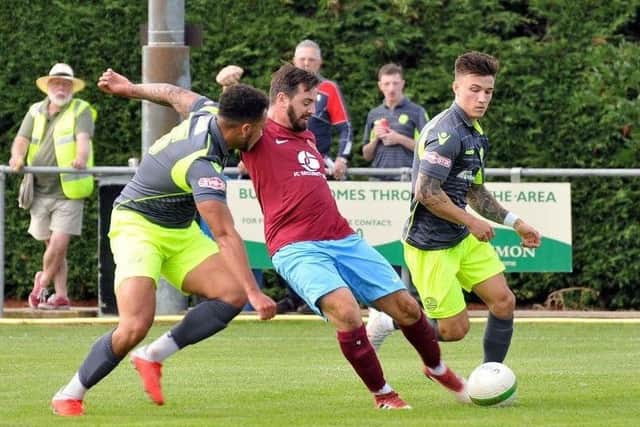 Scott Mooney scored his 100th Deeping Rangers# goal against Wellingborough Whitworth.
