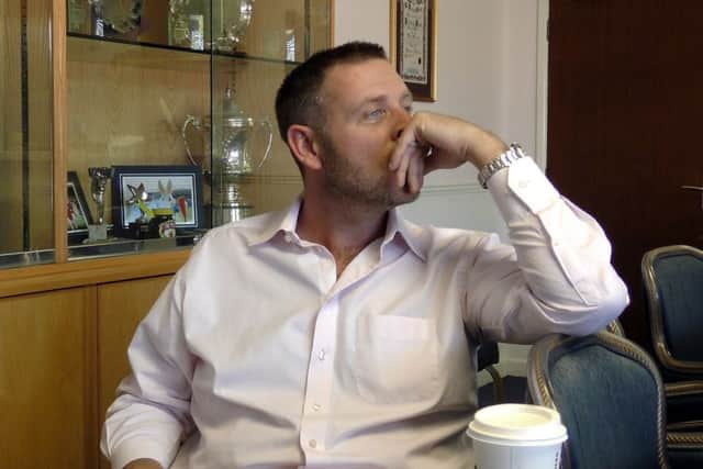 Posh chairman Darragh MacAnthony.
