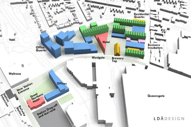 This image gives an indication of how civic leaders would like to see Peterborough take shape.