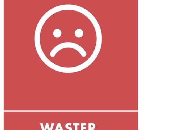 The 'waster' sticker