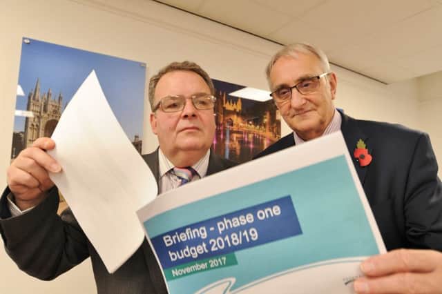 Cllr David Seaton (left) who is on the new shareholder committee, and Cllr John Holdich