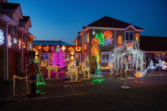 Picture supplied by Terry Harris/Bav Media 07976 880732.Picture shows Willow House Christmas lights, a large Christmas light display spread over 2 acres with over a million lights.Willow House, Peterborough, on Tuesday 11 December 2018.SEE COPY CATCHLINE  Willow House Christmas lights
