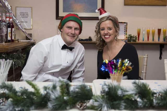 Daniel and Charlotte Peart at the party. Copyright: Camelot.
Photographer: James Robinson