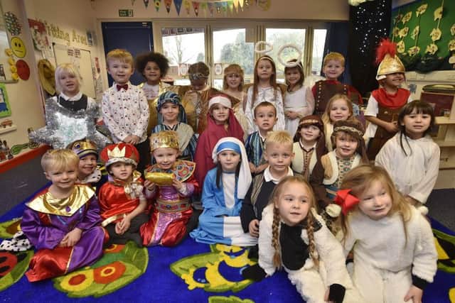 Pupils from Newborough primary school taking part in ther Key Stage 1 nativity production EMN-180412-170222009