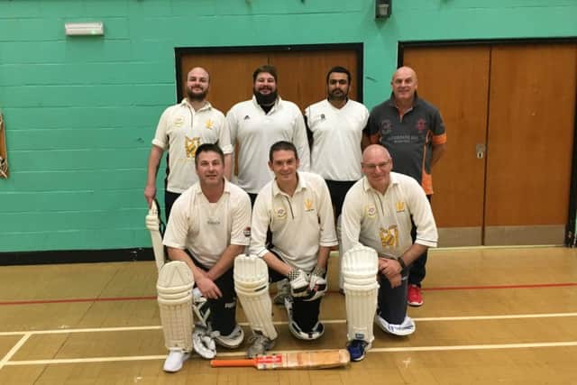 Bretton's indoor cricket team,  back row, from left, Matt Bennett, Luke Marriott, Shakil Hussain and Dave Bennett, front, Andy Bennett, Neil Buckingham and Gary Bennett.