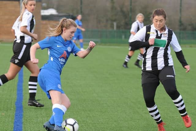 Action from Peterborough United Reserves v Peterbough Northern Star Reserves.