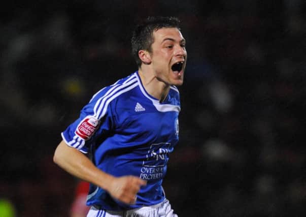 Russell Martin after scoring for Posh.