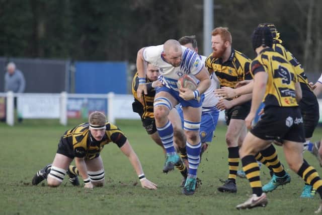 Marius Andrijauskas running hard for the Lions. Picture: Mick Sutterby