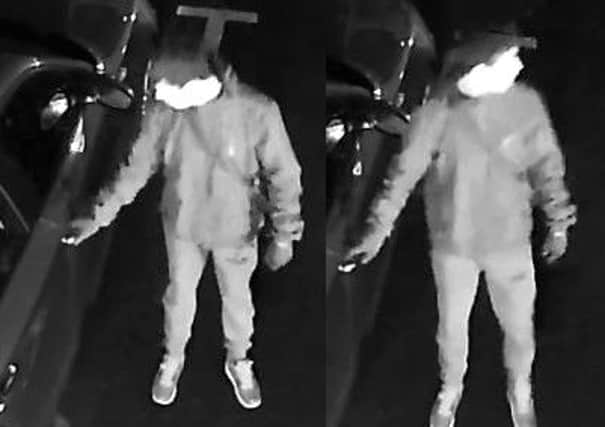 CCTV images of the man police wish to speak to