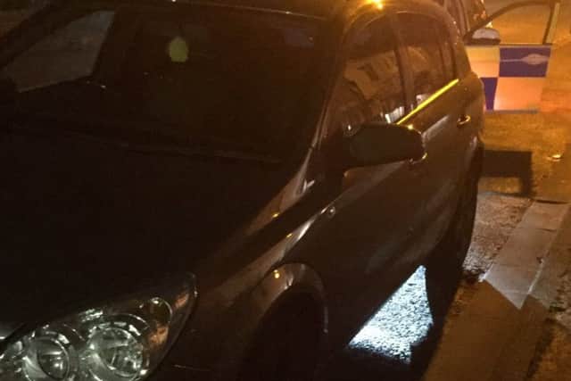 A vehicle stopped in Peterborough being driven without insurance