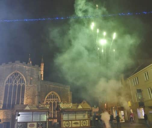 New Years Eve gathering on Cathedral Square. EMN-190101-010111009