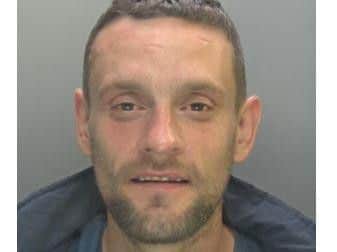 Rumbelow, 35, of Short Street in Cambridge, was sentenced to a year in prison, suspended for two years, after he confronted a group of workmen with a knife.
