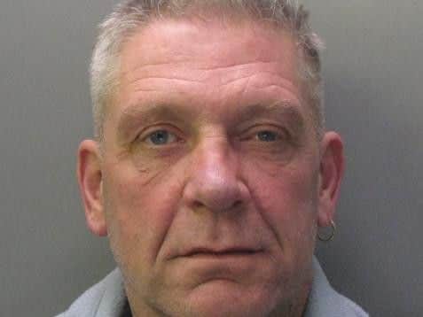 Gibson, of Eastfield Road in Peterborough, was jailed for one year for entering his ex-partners house while she was asleep before standing over her bed and punching her in the face