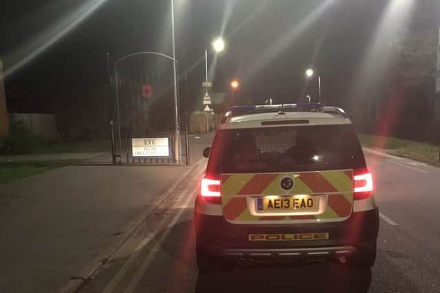 Police patrols in Eye this week