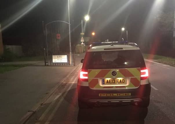 Police patrols in Eye this week