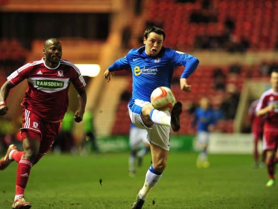 Posh in action away at Middlesbrough back in 2013