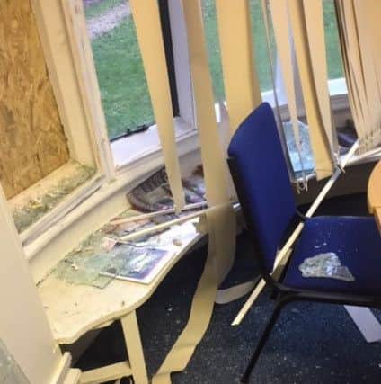 Damage to the trust's office