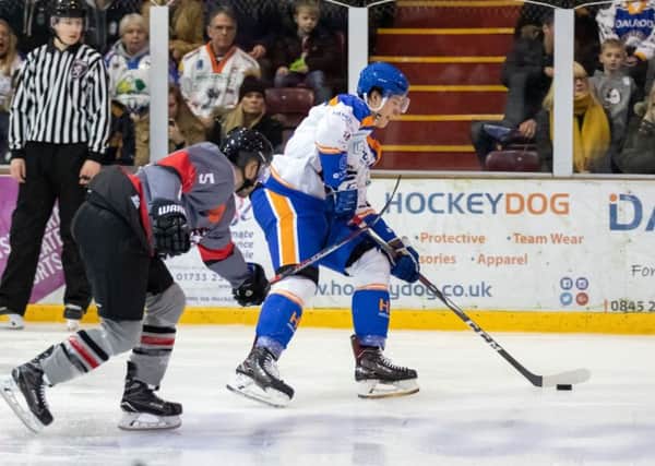 Martins Susters (right) scored for Phantoms at Bracknell.