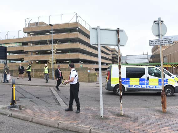 Peterborough bus station has been closed by police this morning