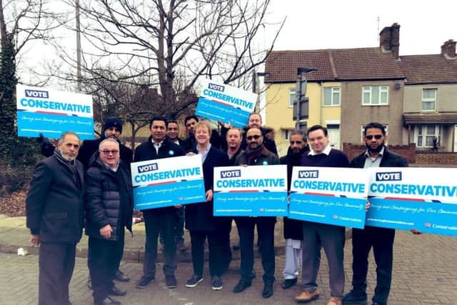 The Conservatives campaigning in Central ward