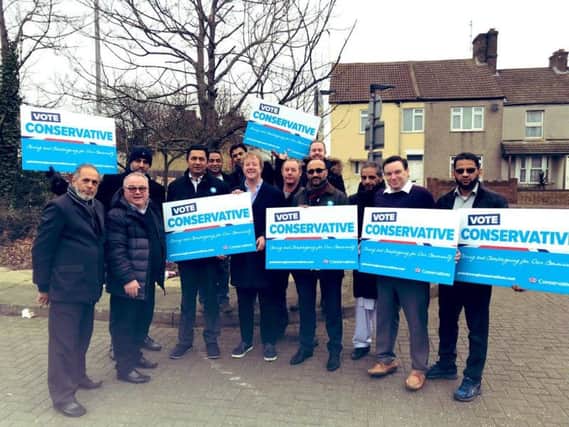 The Conservatives campaigning in Central ward