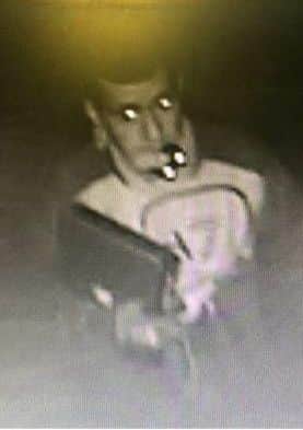 The person police want to speak to in connection with the Key Theatre burglary