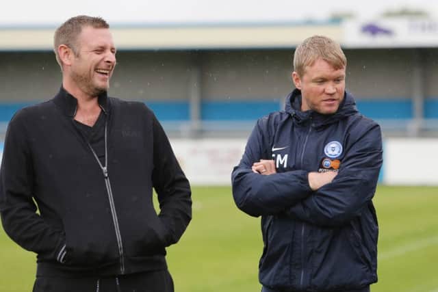 Darragh MacAnthony (left and Grant McCann have both enjoyed working with Lee Tomlin.