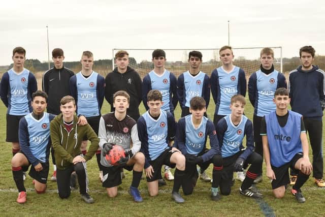 Netherton Hawks Under 16s are pictured before a 3-2 win over Park Farm Pumas Black, Their team was Ryley Barfoot, Jamie Feenan, Edmunds Grunsteins, Cyrus Hussain, Adam Lock, Raiyan Mahmood, Alessandro Pizzo, Conan Renshaw, Ruben Santos, Alexander Tedstill, Craig Westley. Subs: Daivaras Ksenzovas, Ionut-Alexandru Mitu, Dylan Wright, Ciaran Somers.