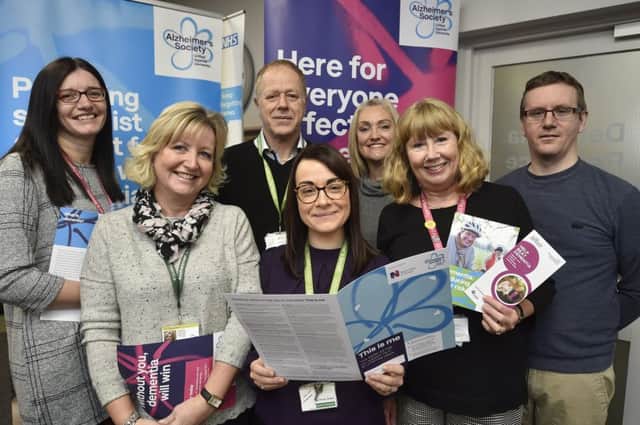 Open day at the Dementia Resource Centre, York Road. Staff and volunteers at the open day: Alison Harrison, Debbie Holmes, Kevin Bowyer, Suzy Hollingworth, Nicola Ebdon, Sophie Stanworth and Stephen Duffy. EMN-190113-150414009