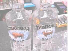 Some of the illegally smuggled vodka found