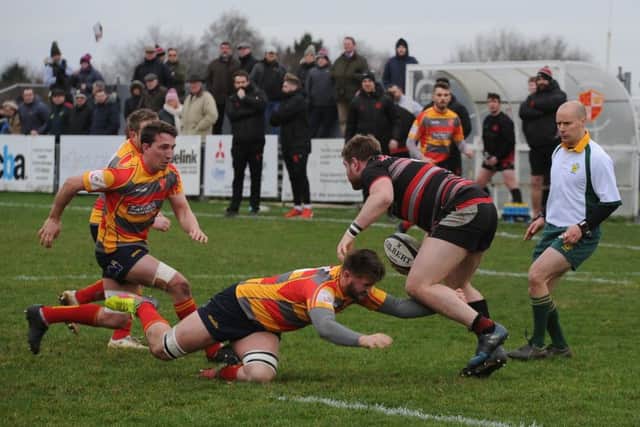Robb Shingles scored for Oundle.