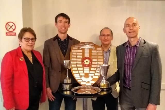 From the left are Sheila Hardy, Paul Pardoe, Phil Jones and Kevin Hobbs.
