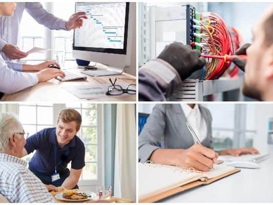 are the most common job types in the area with the average salary you should be expecting to receive