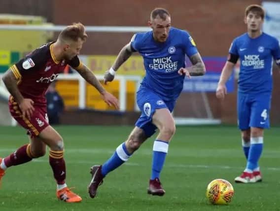 Marcus Maddison in action for Peterborough United