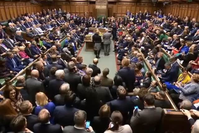 MPs voting on Theresa May's deal on an earlier occasion (photo from Parliament.tv)