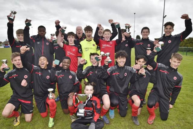 Netherton United Under 14s did a Peterborough Junior Alliance League double.