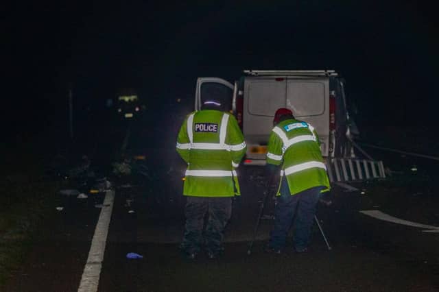The scene of the fatal collision. Photo: Terry Harris