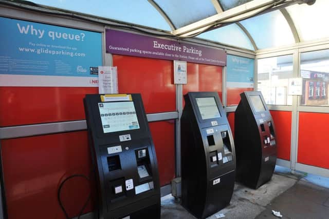 Ticket machines at the station