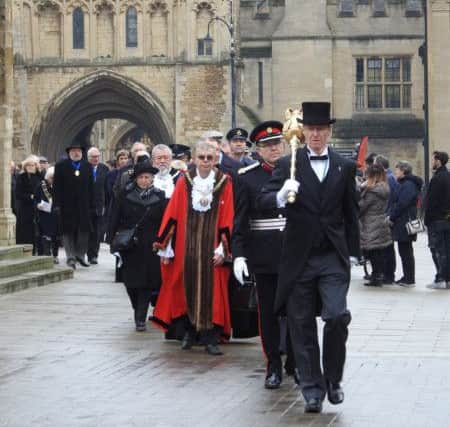 The mayoral procession