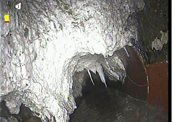 CCTV of the fatberg from Anglian Water
