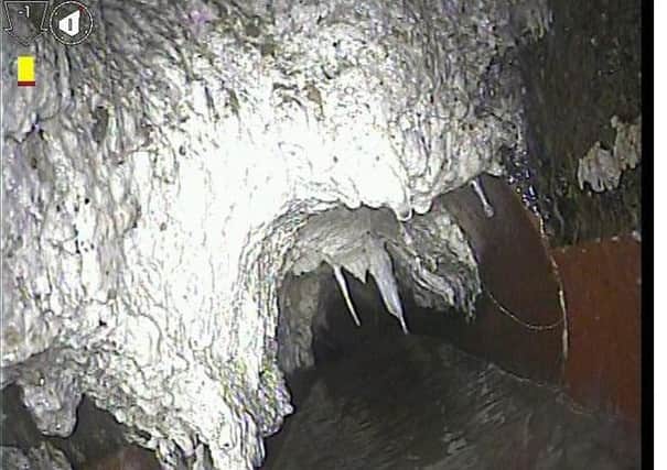 CCTV of the fatberg from Anglian Water