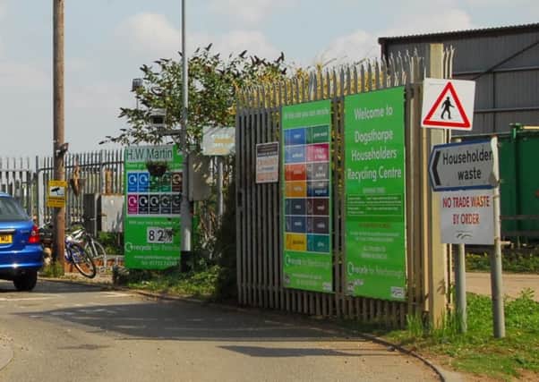 The household recycling centre at Dogsthorpe which will soon close ENGEMN00120130828152433
