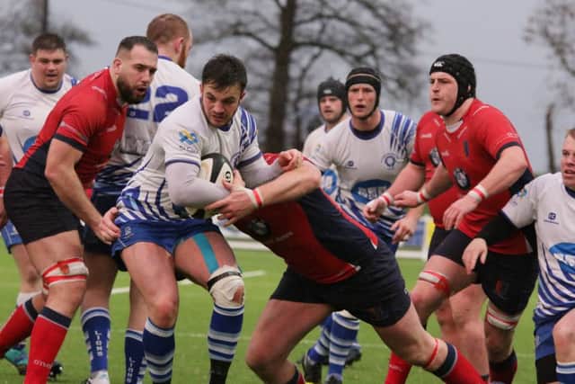 Nico Defeo in the thick of the action for the Lions against Chester. Picture: Mick Sutterby