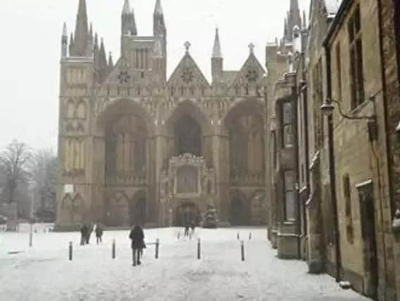 Snow is forecast for Peterborough this week