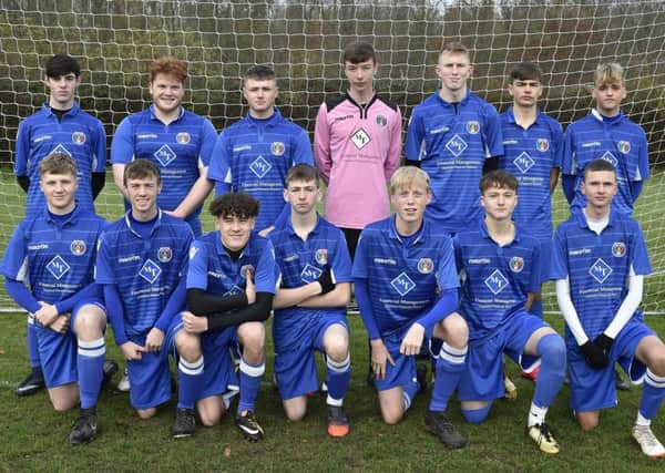 ICA Under 18s. Pictured from the left are, back, Finlay Richmond, Charlie Jenkins, James Ware, Matthew Wilshire, Sam Bloodworth, Ben Denton, Taylor Breagan, front, Tom Baxter, Ciaran Millen, Isaac Myrie, Liam Nightingale, Jack Banham, Tyler Munns and Brooklyn Gray.