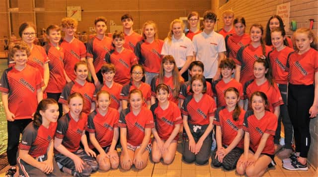 The Deepings Swimming Club squad  competing at the 2019 Lincolnshire County Championships