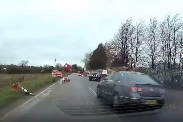 A near miss on Peterborough's roads