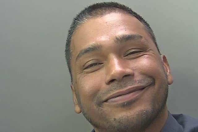 Badrul Khan, 44, of Garton End Road,Peterborough, was jailed for 14 months for dangerous driving and driving while over the legal limit after crashing his car, narrowly missing two pedestrians