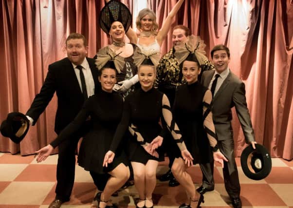 The Producers back row L to R Alex Broadfield, Robert Bristow, Jessica Carter, Edward Smith and Harvey Jones; front row L to R s Elsyia Contanzo, Hannah Ogden and Amelia Glendinning