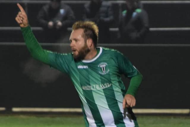 Player-manager Lee Clarke scored for Blackstones against Rushden & Higham.